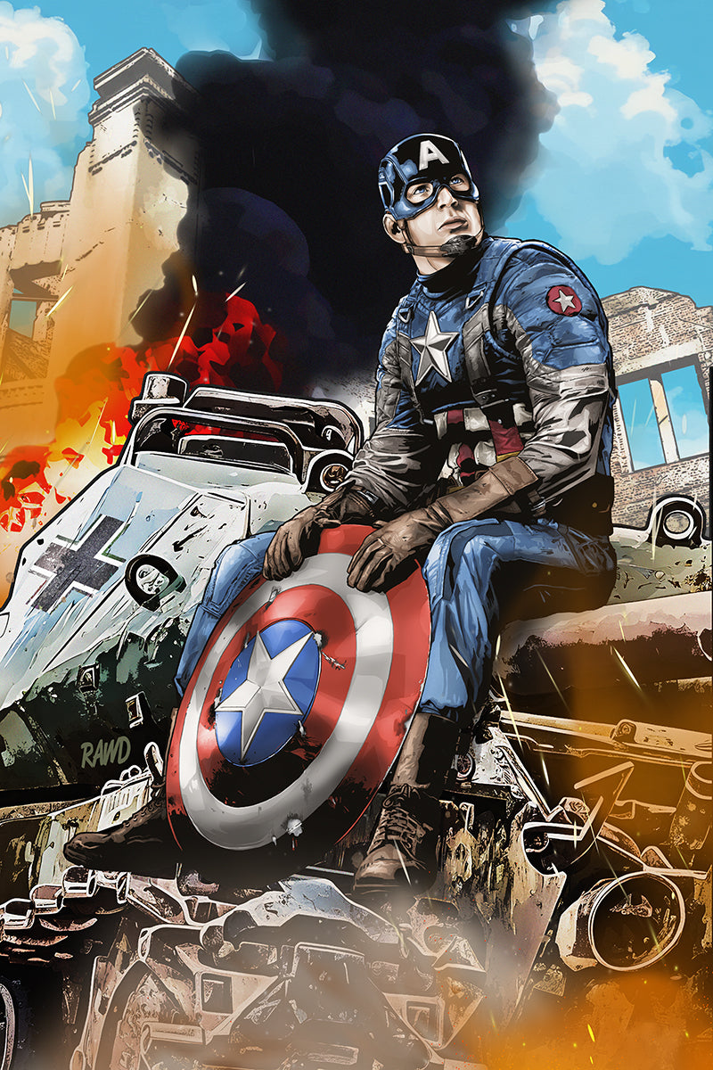 Captain America print